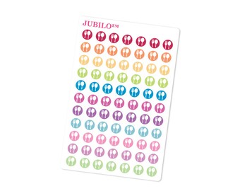 Planner Stickers - Meal Icon Dots - Fits Any Planner!