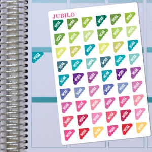 WORK STICKERS SCALLOPED Corners. Planner Stickers. Calendar Stickers. Journal Stickers. image 1