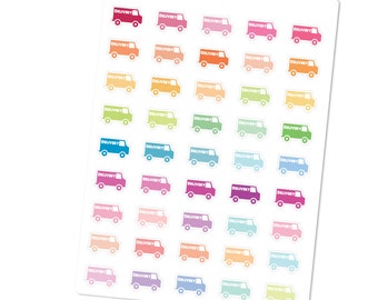 Delivery Truck Planner Stickers