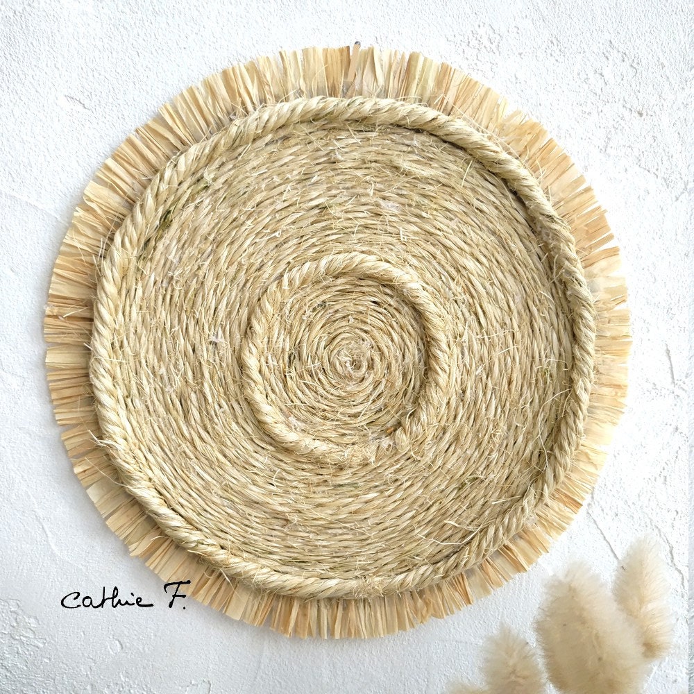 Décoration Murale Corde Raphia Platinya
