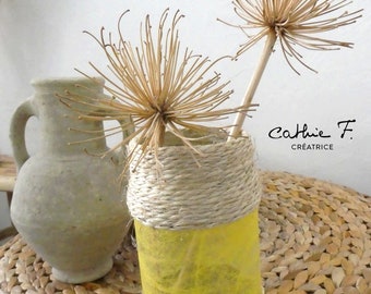 Vase corde jaune FRASY 16