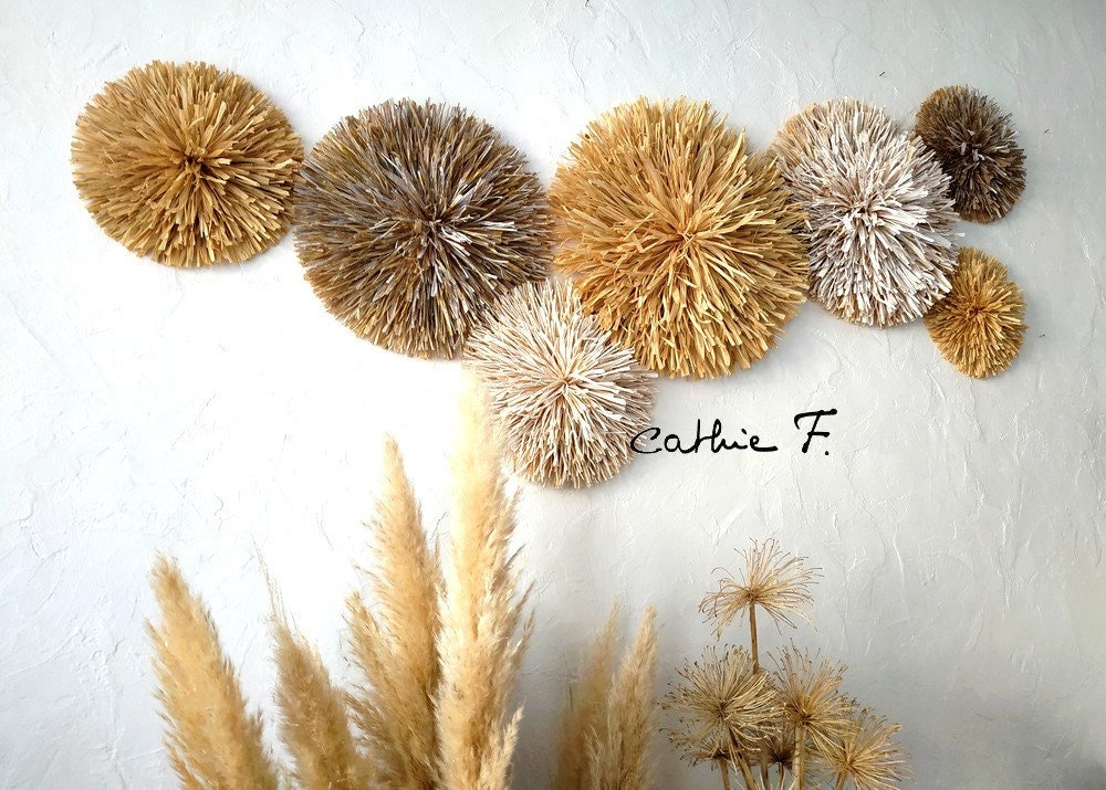 7 Jujus Pour Mur Ethnique Raphia