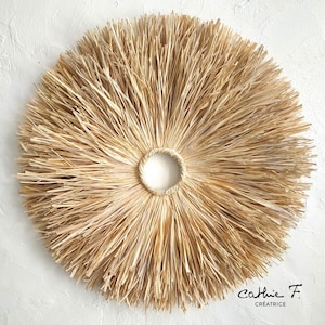 Juju hat pierced iridescent raffia SOLAR 30 cm