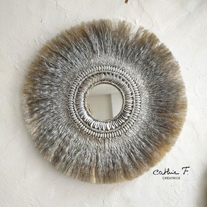 Silver fiber mirror SALTA 43