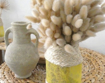 Vase corde jaune LISON 16.5