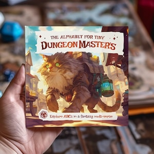 L'alphabet pour petits livres ABC pour bébés Dungeon Masters / / Donjons et dragons inspirés livre pour enfants, livre pour bébé ringard, baby shower, idée cadeau