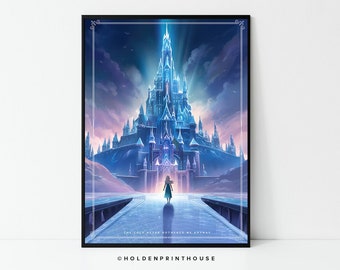 Frozen Elsa Poster // Impresión de arte, Arte de pared colorido, Decoración del hogar, Idea de regalo