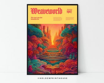 Weaveworld by Clive Barker Poster // Art Print, Colourful Wall Art, Home Decor, Gift Idea