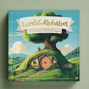 Livre pour bébé ABC Seigneur de l'alphabet / / livre pour enfants inspiré du LOTR, livre pour bébé ringard, baby shower, idée cadeau