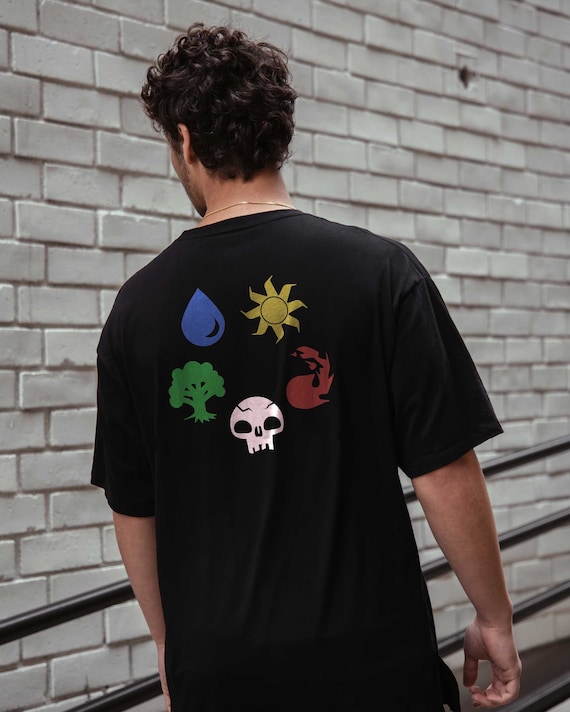 Magic Black Mana Magic Card Fan T-Shirt Magic Black Mana Magic Card Fan T-Shirt