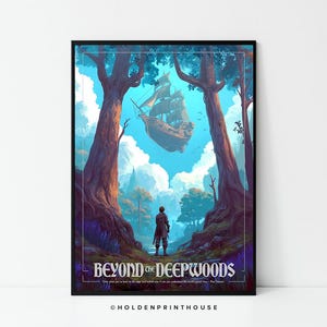 The Edge Chronicles Poster // Art Print, Colourful Wall Art, Home Decor, Gift Idea