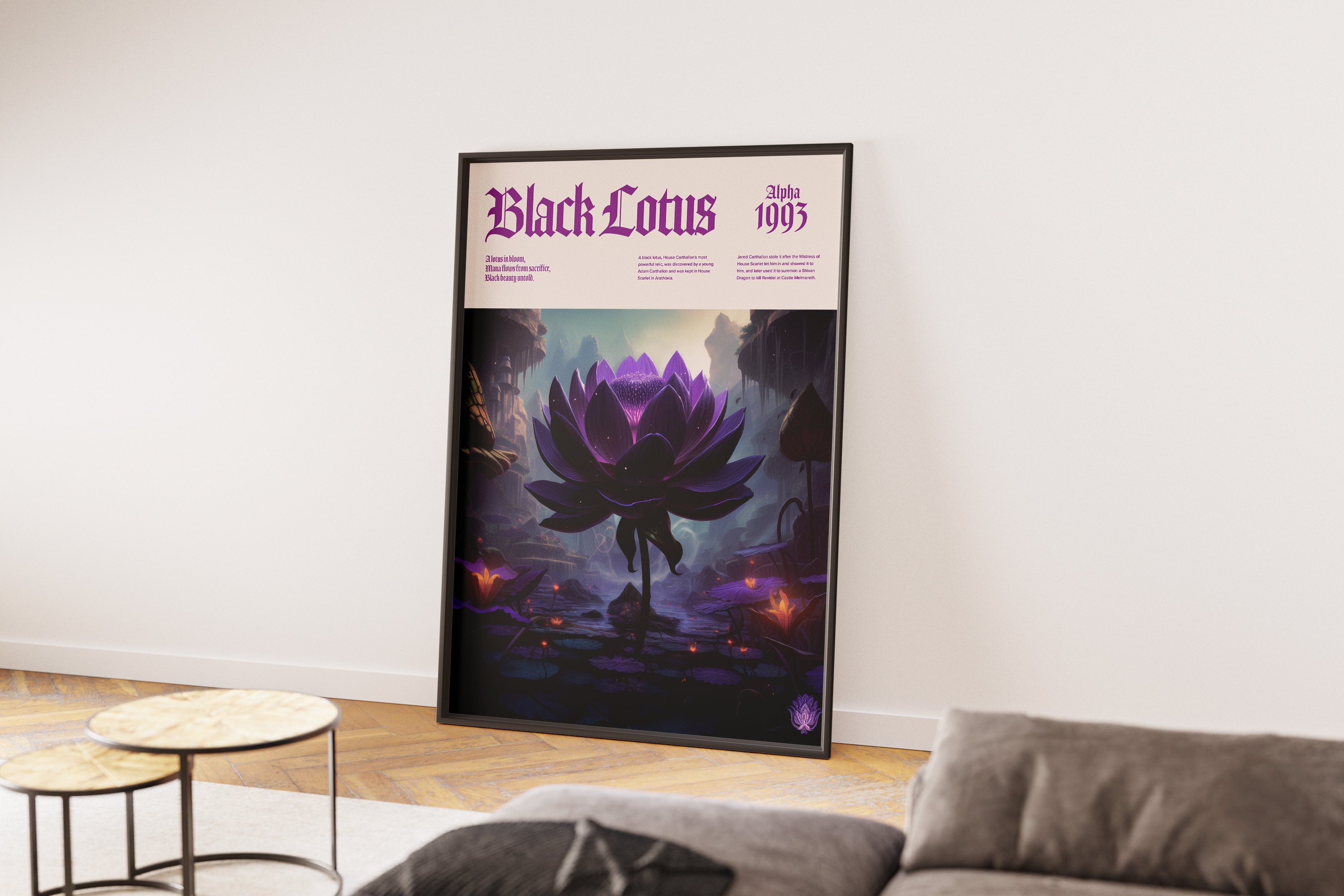 MTG ブラックロータス ポスター // アートプリント、カラフルな