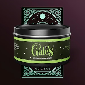 Gale&#39;s Arcaine Candle Inspired by BG3 -   Scented Soy Candle,  Baulders Gate 3, Gifts, Nerdy, Bg3 Merch,  Baldur&#39;s Dnd D N D, Anime