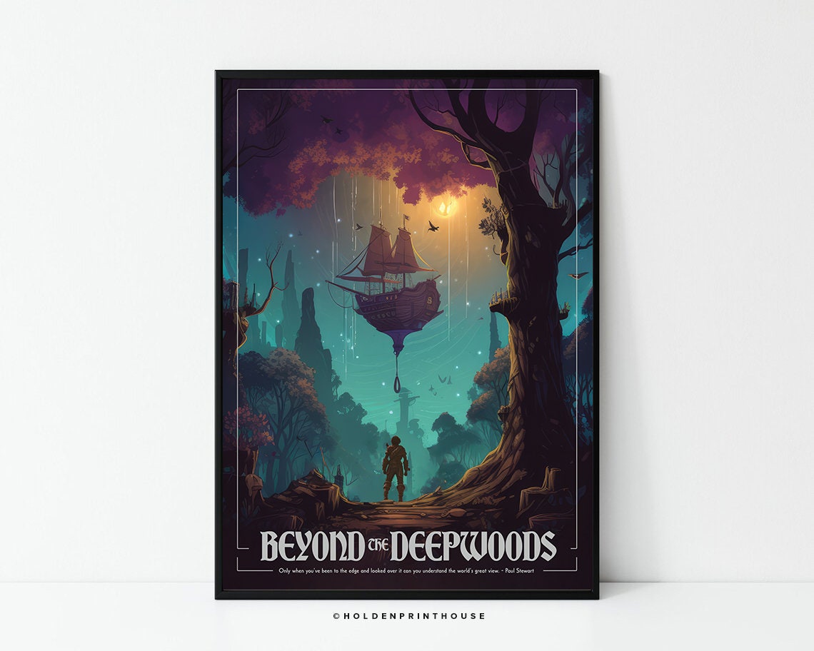The Edge Chronicles Poster // Art Print, Colourful Wall Art, Home Decor, Gift Idea