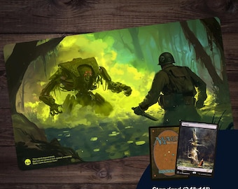 Lake of the Dead Play Mat Signed by Pete Venters MTG Magic the