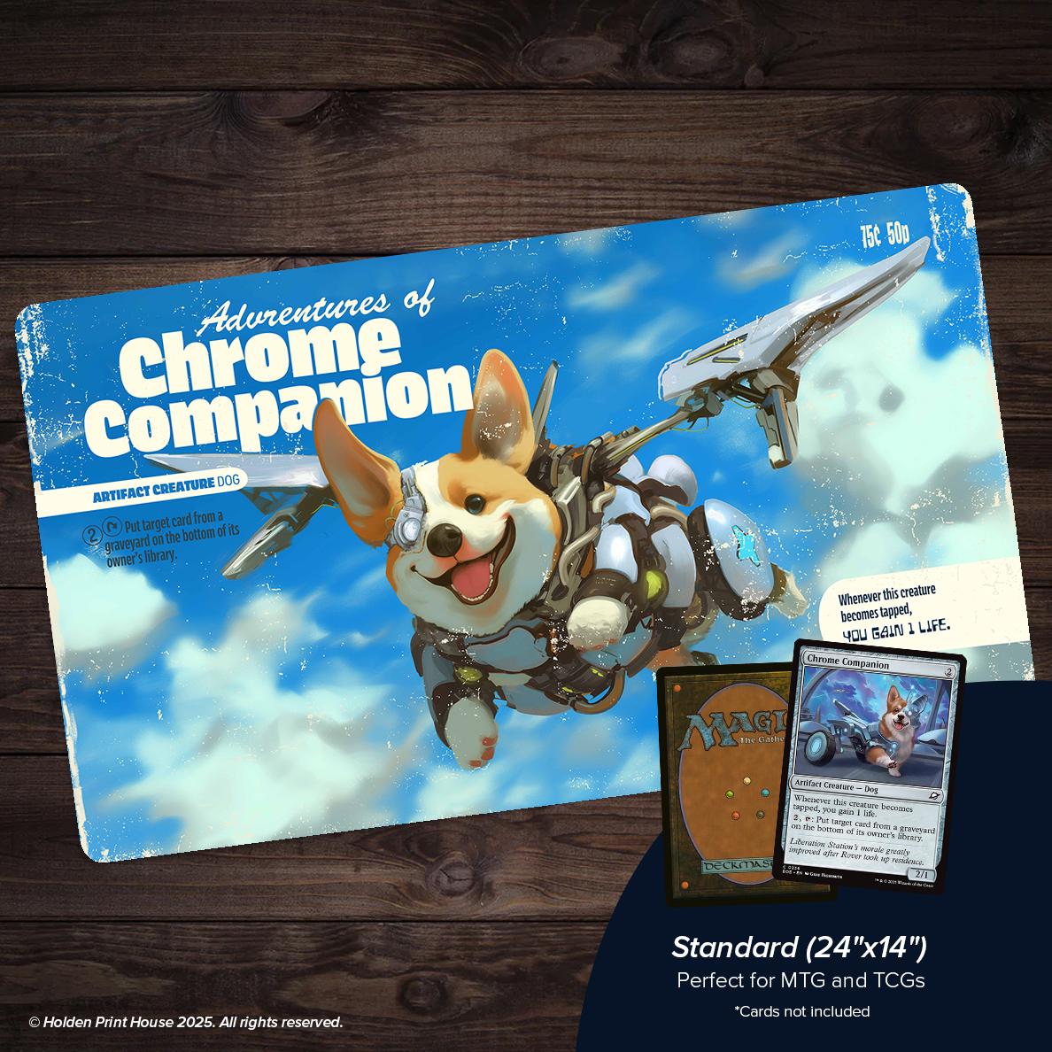 corgi card mtg Prismatic Pals - Cute Corgi Dog Playmat