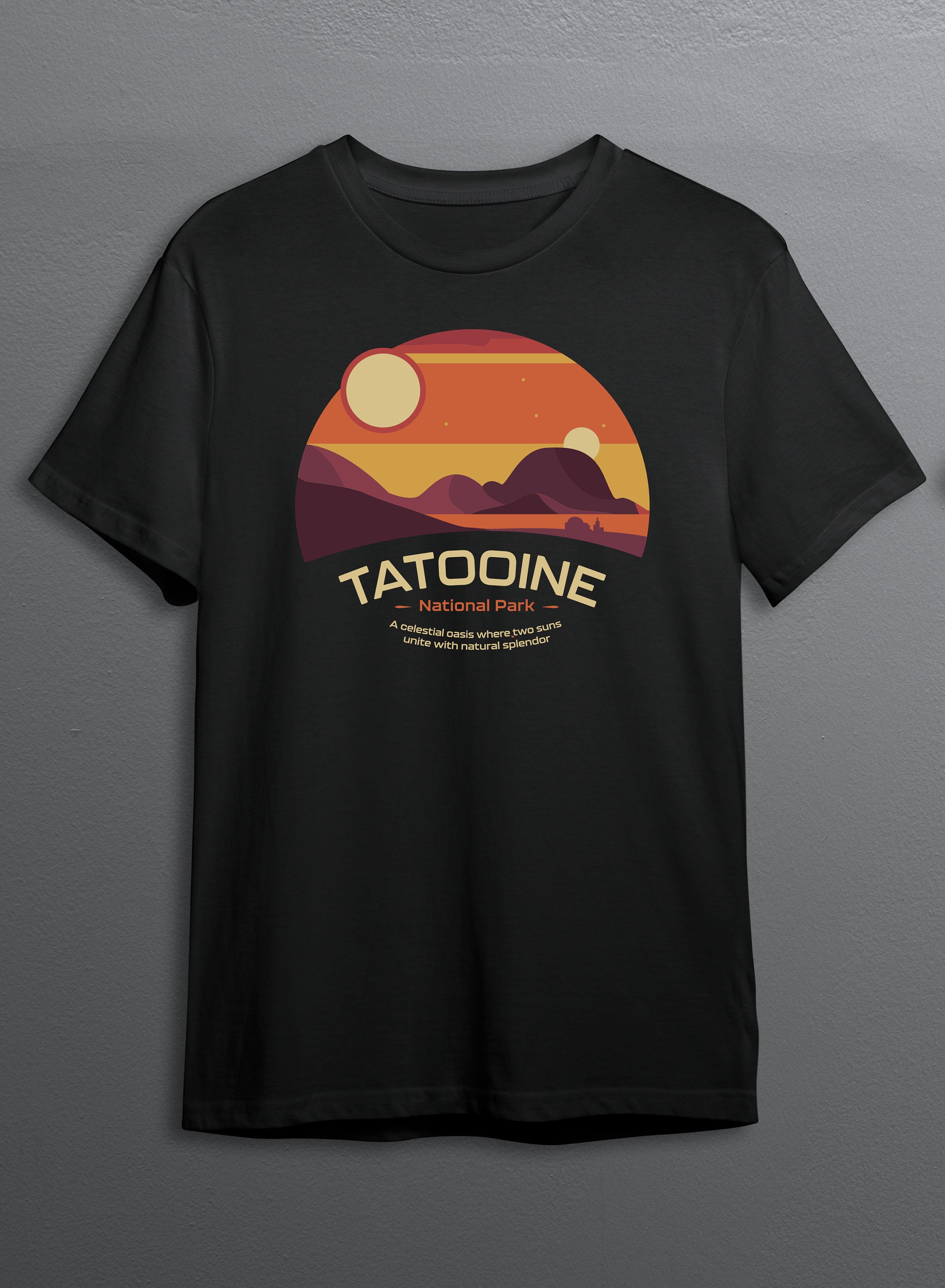 Star Wars Men's Welcome To Tatooine Graphic T-Shirt - Distressed Design, 100% Cotton, Tagless - View #6