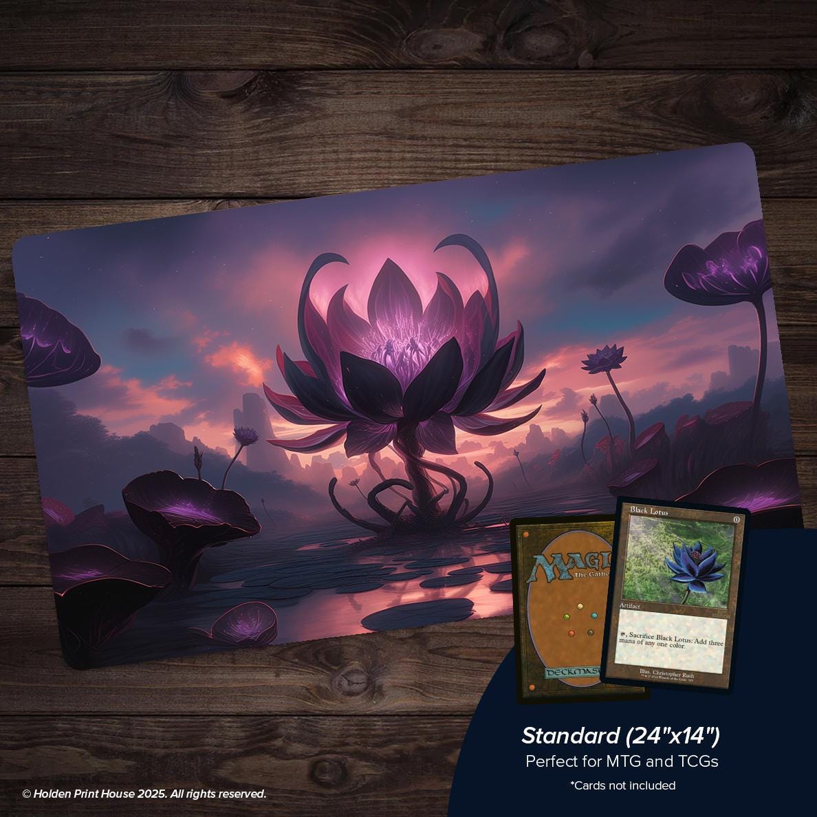 MTG マジックザギャザリング ブラックロータス スリーブ プレイマット Amazon.co.jp: Black-Lotus - ボードゲーム TCG プレイマット