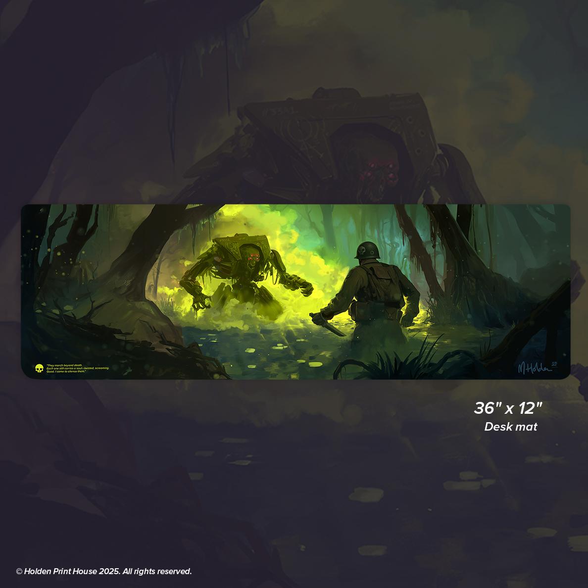 WWII Zombie Playmat “swamp”mtg Playmat / Deskmat / Mouse Pad | MTG