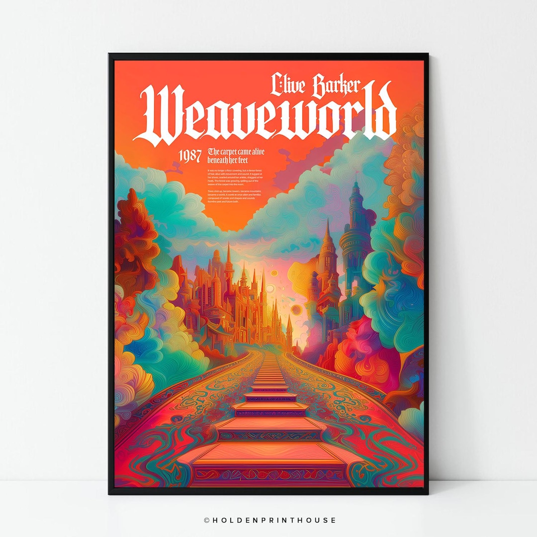 Weaveworld by Clive Barker Premium Art Print - Colorful Home Decor - Etsy