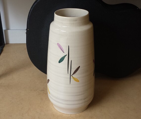 Bay Keramik 666-40: huge West-Germany pottery ceramic floor vase 