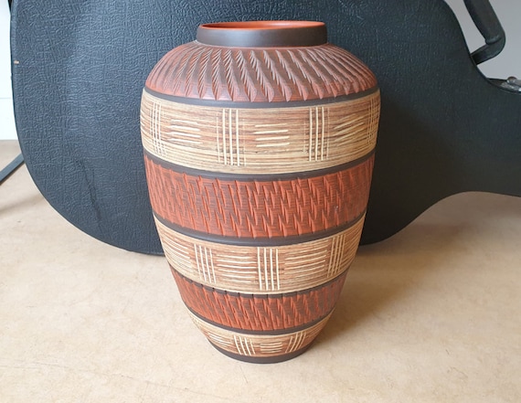 Akru 14-35 (Alfred Krupp Keramik): 西ドイツ製陶器の手作り花瓶、60