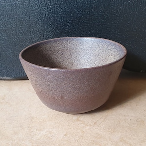 Steuler Keramik 4375: West-Germany pottery bowl, with &#39;granito&#39; decoration glaze, new austerity from the late 1950s, mid-century design