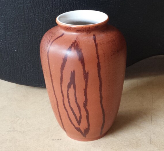 Eckhardt Engler Faux Bois W German Pottery Decorated Vase Etsy