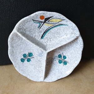 Plazuid abstract 1950/60&#39;s ceramic tray, Gouda, Netherlands by Zuid-Hollandse Plateelfabriek, Plazuid, hand-painted modernist glaze