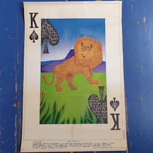 Póster del concierto de Jack Hatfield para Family Dog: King of Spades (FD 87), primera edición, 1967, para Buddy Guy, Captain Beefheart y Blue Cheer