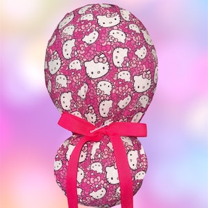 Kitty Cat Ponytail Scrub Cap, Ponytail scrub cap, kurom scrub cap, my melody scrub cap, HK and friends scrub cap 27