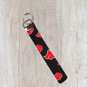 Anime key chain, Japanese characters coin bag, red cloud coin purse, dmn slayer coin purse, dragon ball small bag, anime zipper pouch