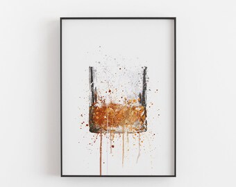 Whiskey Art Etsy