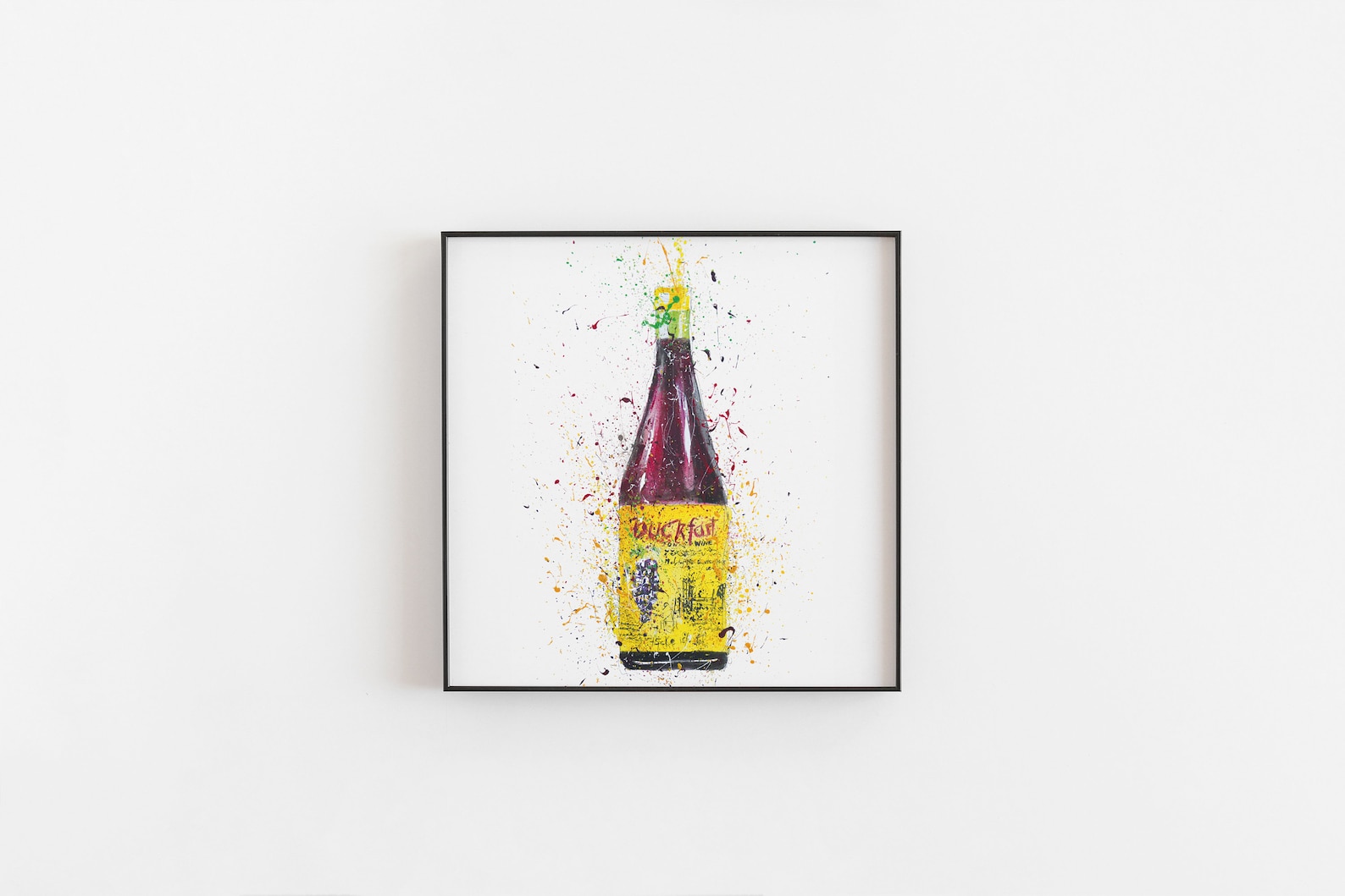 Liquor Bottle Wall Art Print 'purple Tonic' 0006 Etsy UK