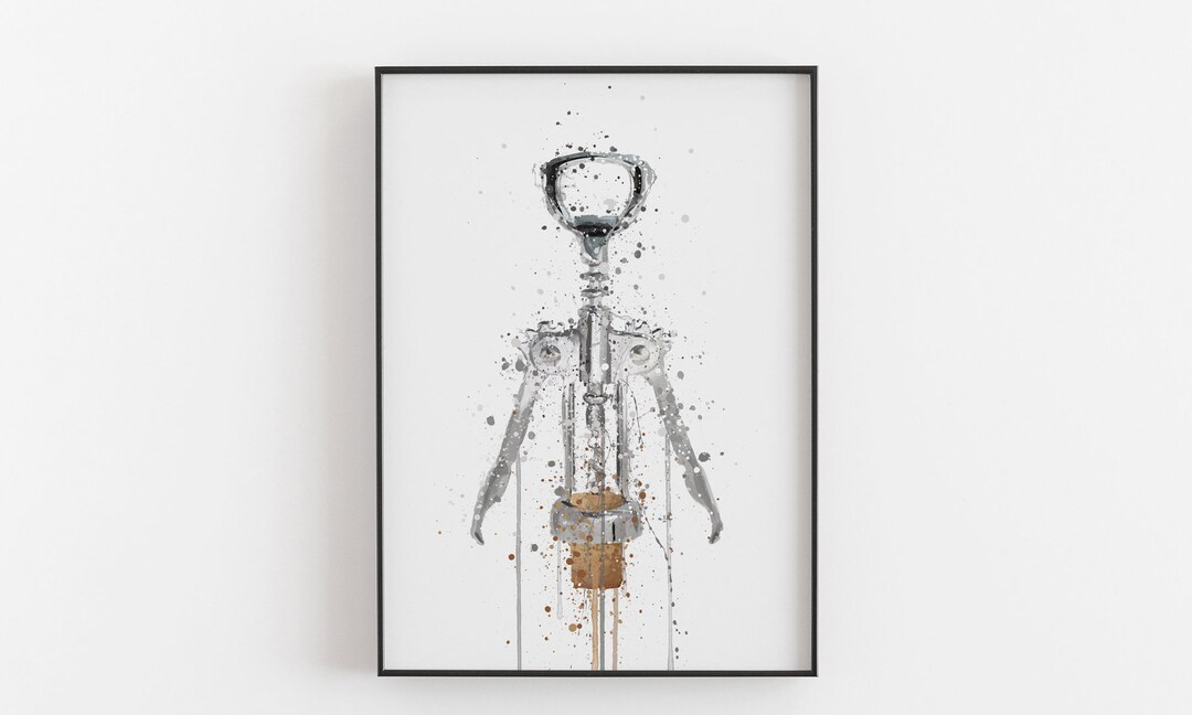 Corkscrew Wall Art Print 0557 Etsy