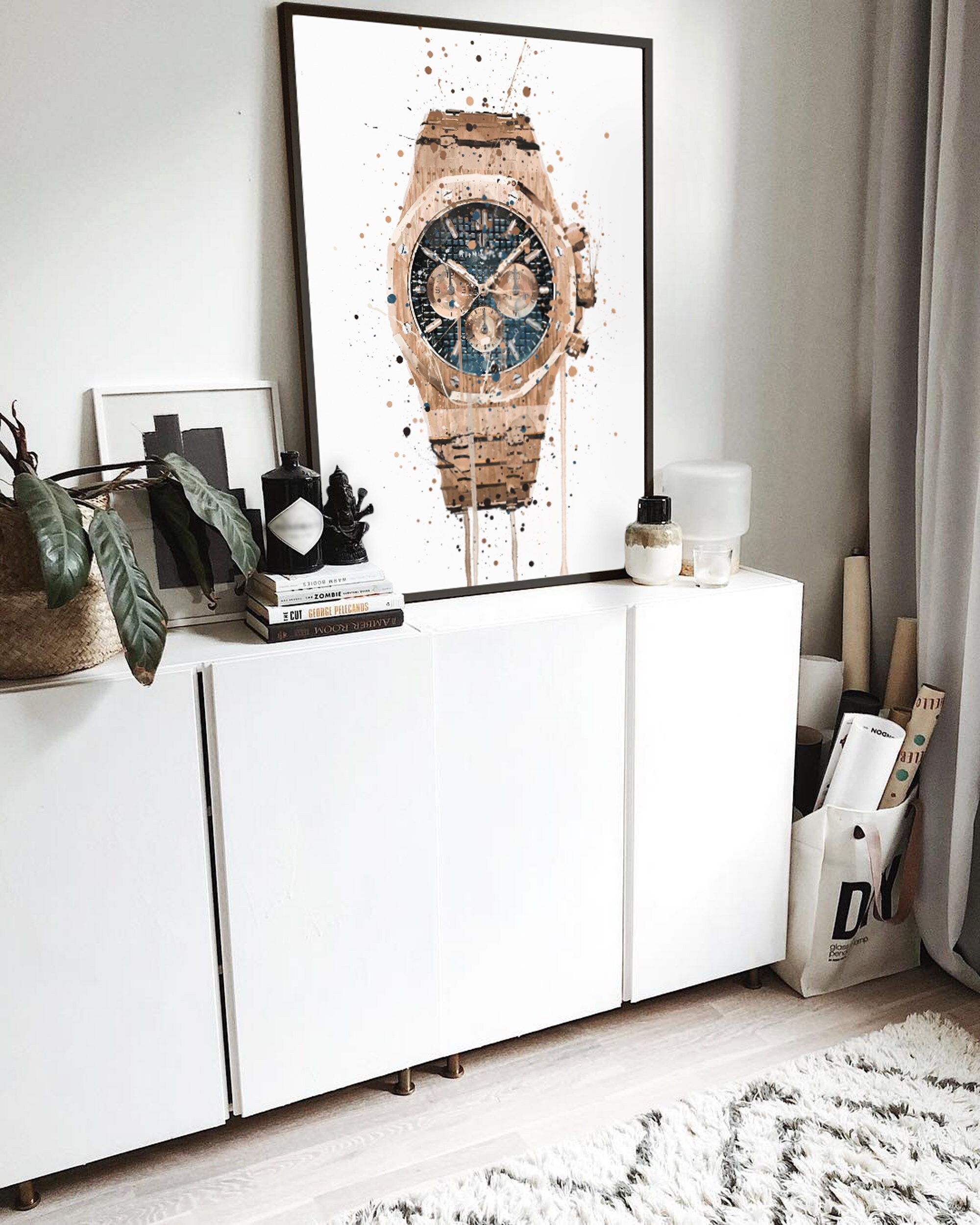 Wrist Watch Wall Art Print 'Walnut' 0565 Etsy