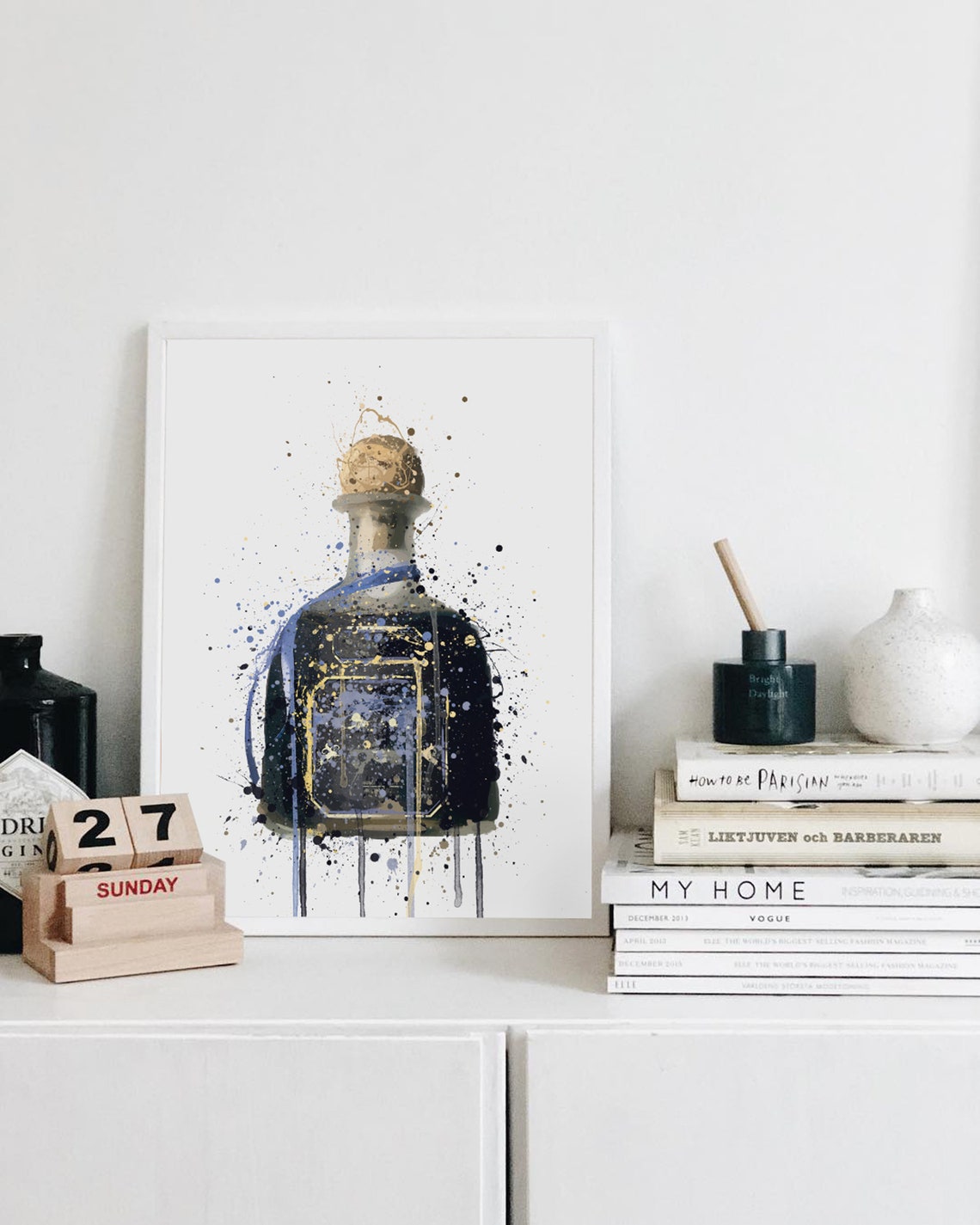 Tequila Bottle Wall Art Print ‘Cafe’ 0615 | Etsy