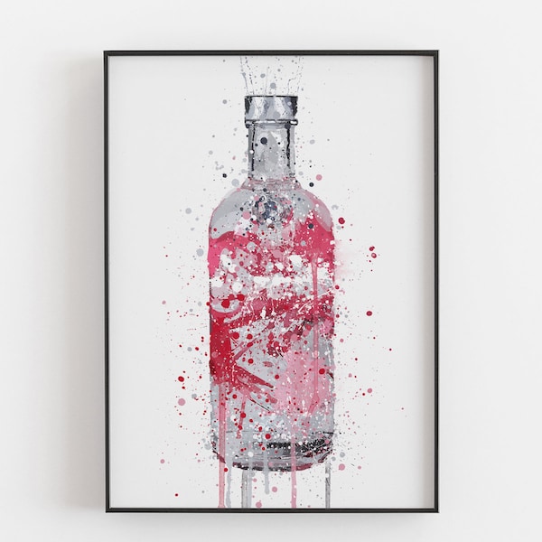 Liquor Bottle Art Etsy