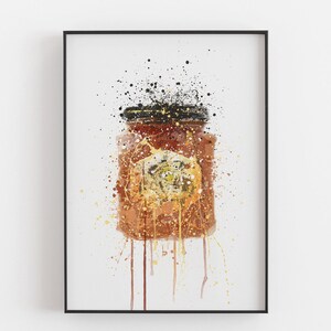 Jar of Honey Wall Art Print 0248