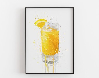 Orange Juice Wall Art Print 0654