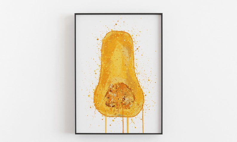 Butternut Squash Fruit Wall Art Print 0993