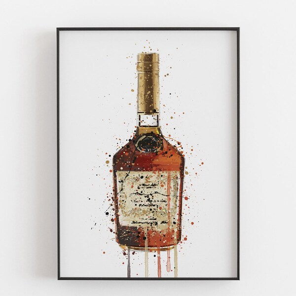 Liquor Bottle Art Etsy