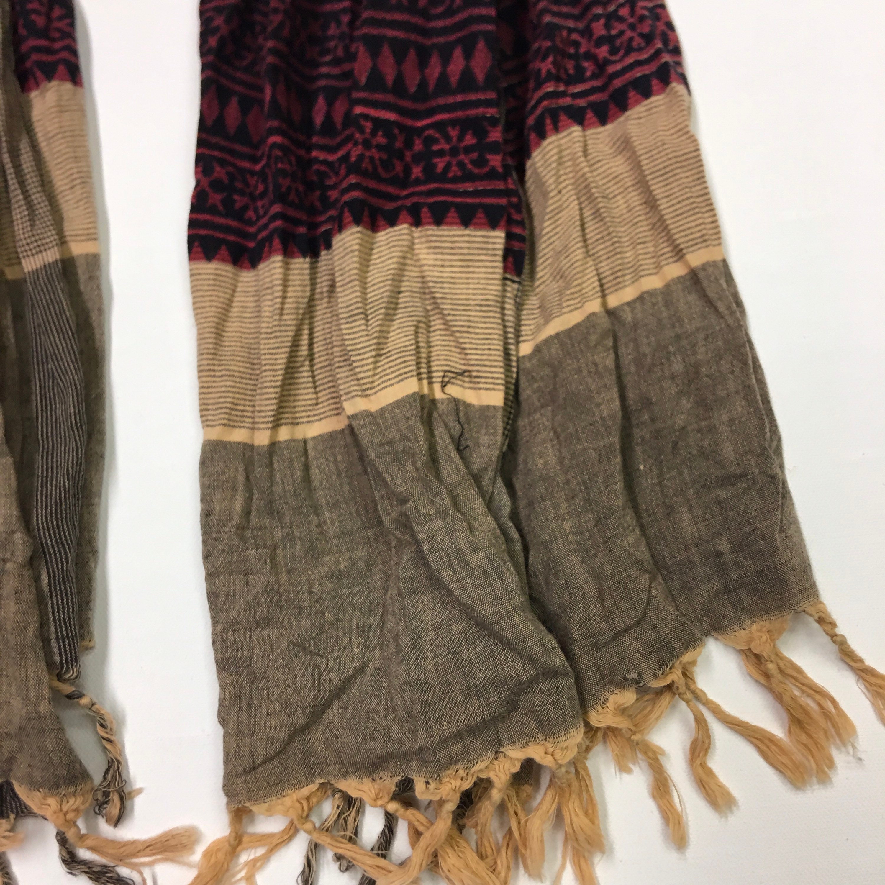 Cotton scarf/ black brown red cotton scarf/ lightweight Cotton scarf/ black brown red cotton scarf/ lightweight