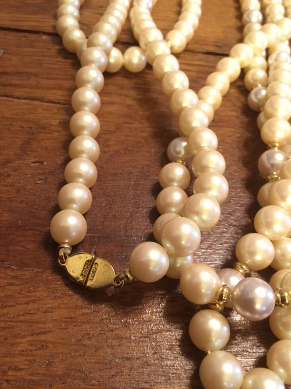 Extra Long  "Pearl" Monet Necklace - image 4