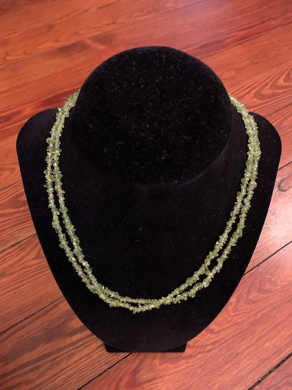 Lemon-Lime Green Quartz Necklace - image 1