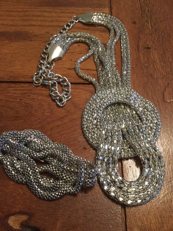 Silver Knot Jewelry Set - image 6