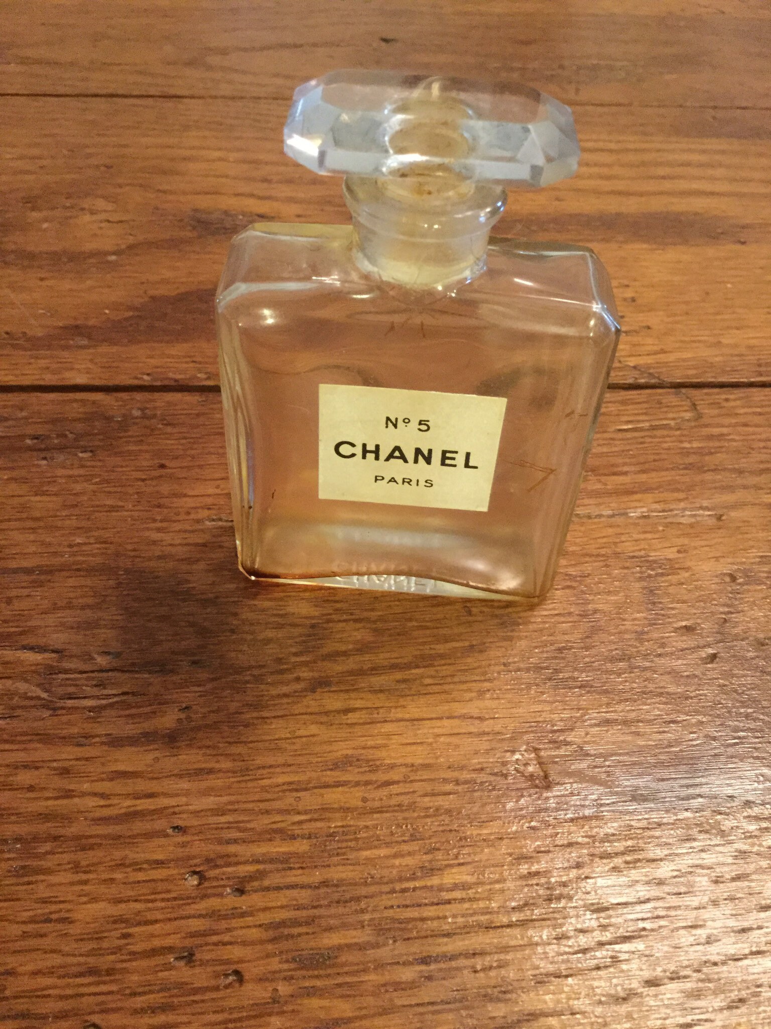 chanel perfume bottle empty