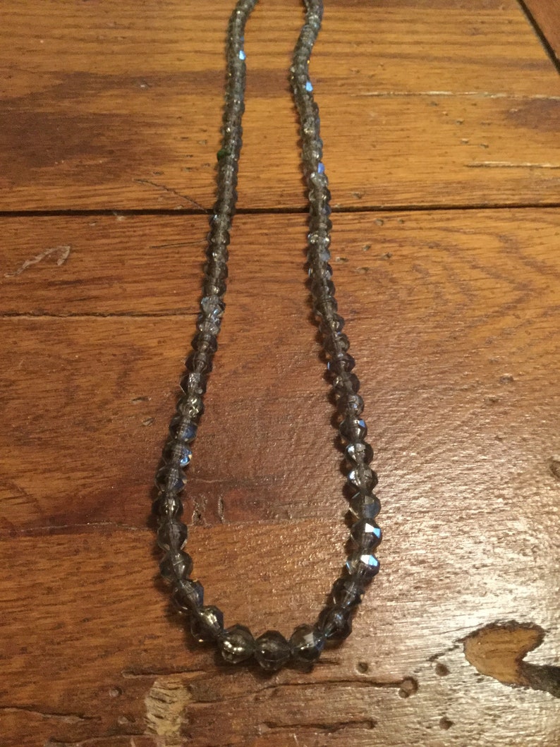 Smokey Gray Trifari Necklace image 2