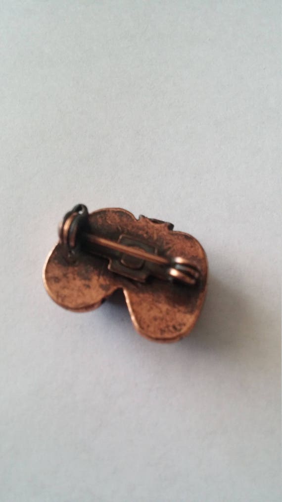 Bronze Baby Shoes Brooch Pin or Pendant Baby Show… - image 5