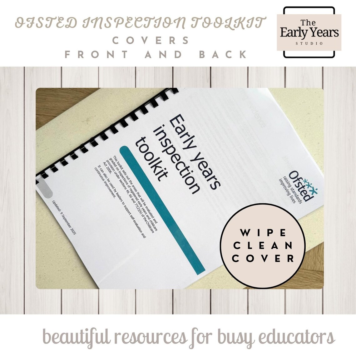 September 2025 Ofsted Early Years Inspection Toolkit, Printed & Bound ...